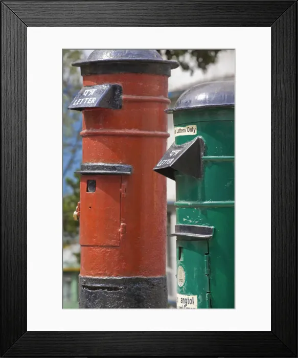 Framed Print : India, Sikkim, Gangtok, Post Boxes Framed Print : India, Sikkim, Gangtok, Post Boxes