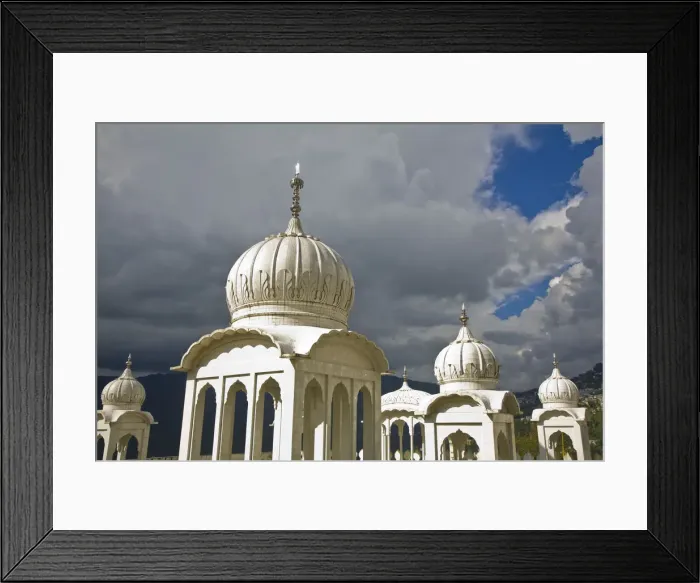 Framed Print : India, Sikkim, Gangtok, Gurudwara Sahib Compound Framed Print : India, Sikkim, Gangtok, Gurudwara Sahib Compound