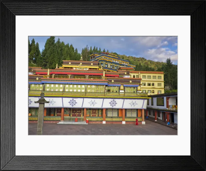 Framed Print : India, Sikkim, Gangtok, Rumtek Gompa Complex, Main monastery building Framed Print : India, Sikkim, Gangtok, Rumtek Gompa Complex, Main monastery building