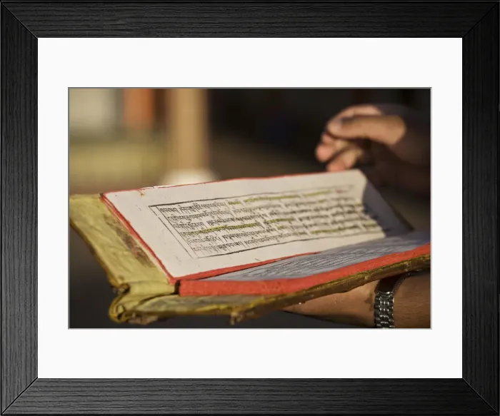 Framed Print : India, Sikkim, Gangtok, Rumtek Gompa Complex, Main monstery building, Monk holding Framed Print : India, Sikkim, Gangtok, Rumtek Gompa Complex, Main monstery building, Monk holding