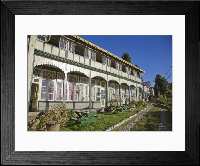 Framed Print : India, West Bengal, Darjeeling, Old Bellevue Hotel Framed Print : India, West Bengal, Darjeeling, Old Bellevue Hotel