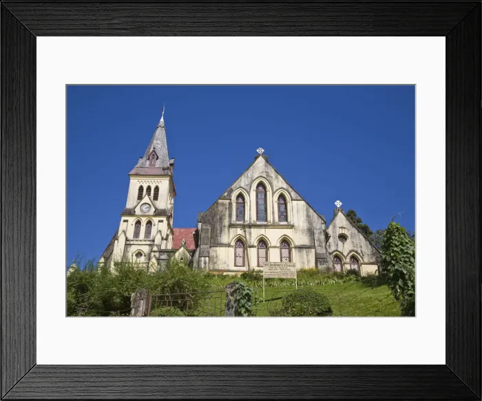 Framed Print : India, West Bengal, Darjeeling, St Andrews Church Framed Print : India, West Bengal, Darjeeling, St Andrews Church