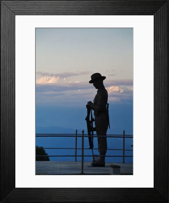 Framed Print : India, West Bengal, Darjeeling, Batasia Loop, Gorkha war memorial