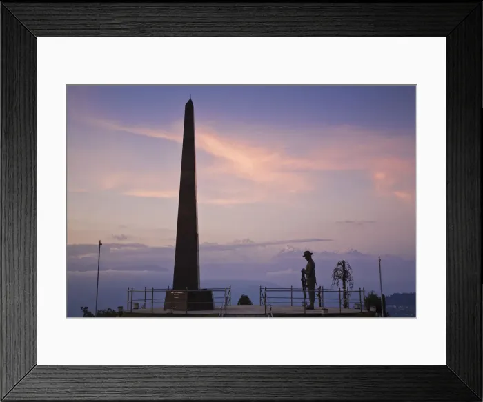 Framed Print : India, West Bengal, Darjeeling, Batasia Loop, Gorkha war memorial Framed Print : India, West Bengal, Darjeeling, Batasia Loop, Gorkha war memorial