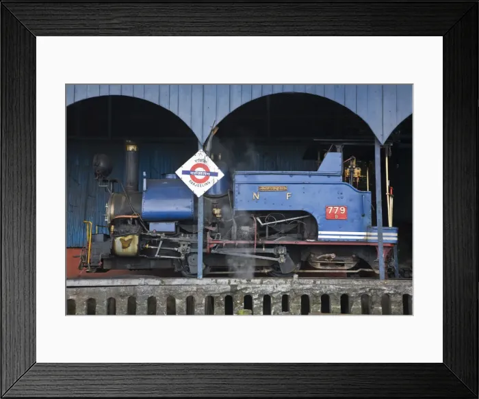 Framed Print : India, West Bengal, Darjeeling, Darjeeling Train station, Steam Toy Train Framed Print : India, West Bengal, Darjeeling, Darjeeling Train station, Steam Toy Train