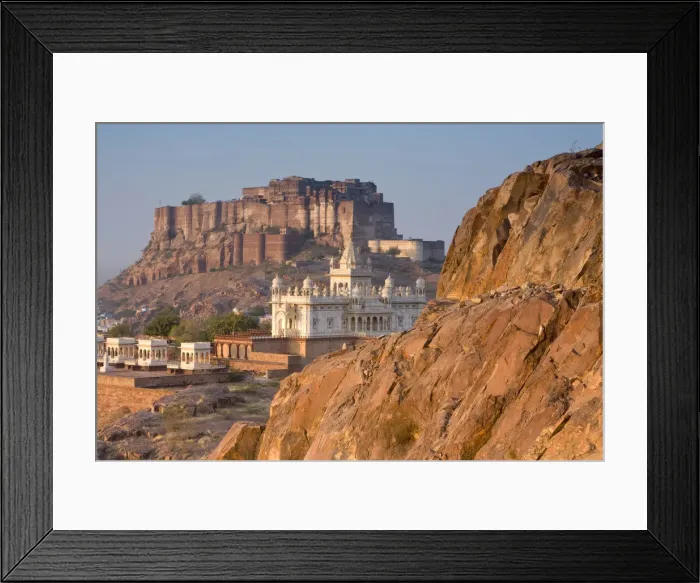 Framed Print : Jaswant Thada & Meherangarh, Jodhpur, Rajasthan, India Framed Print : Jaswant Thada & Meherangarh, Jodhpur, Rajasthan, India
