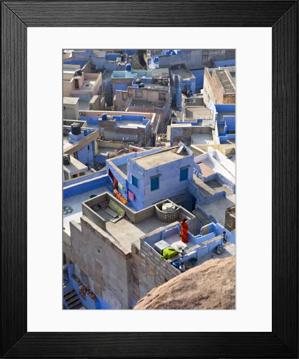 Framed Print : Rooftops, Jodhpur (The Blue City), Rajasthan, India Framed Print : Rooftops, Jodhpur (The Blue City), Rajasthan, India