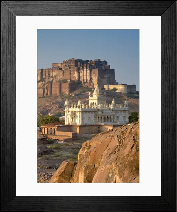 Framed Print : Jaswant Thada & Meherangarh Fort, Jodhpur (The Blue City), Rajasthan, India Framed Print : Jaswant Thada & Meherangarh Fort, Jodhpur (The Blue City), Rajasthan, India