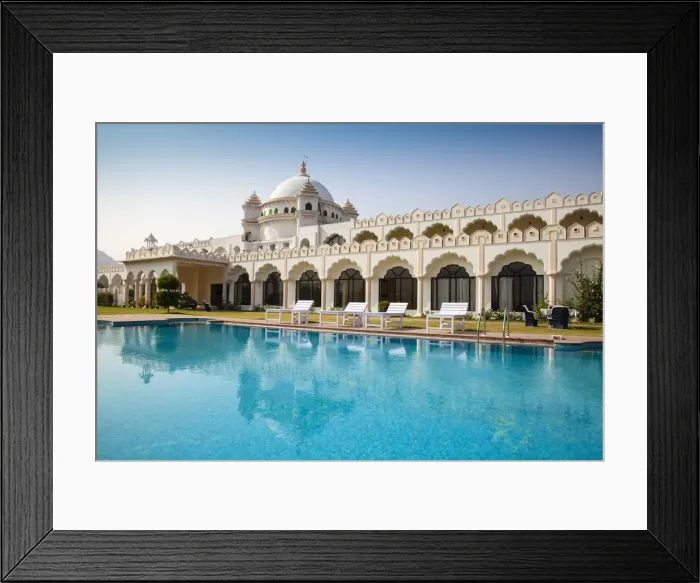 Framed Print : India, Rajasthan, Pushkar, Hotel Gulab Niwas Palace