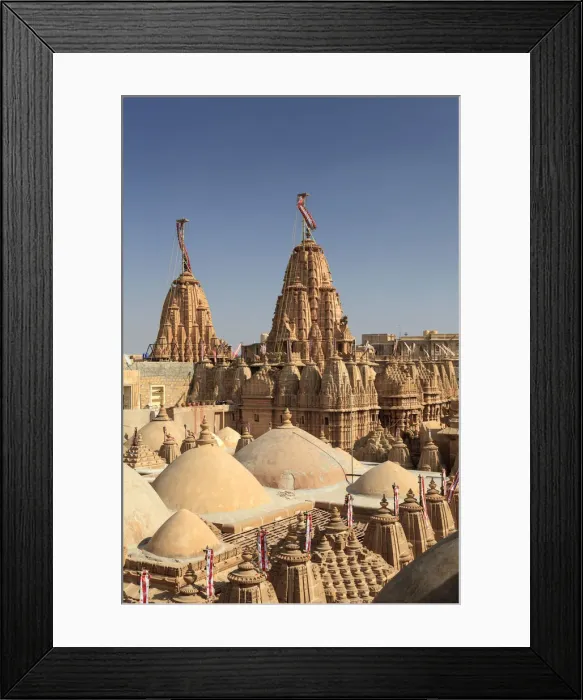 Framed Print : India, Rajasthan, Jaisalmer, Jaisalmer Fort, roof of Jain Temple Framed Print : India, Rajasthan, Jaisalmer, Jaisalmer Fort, roof of Jain Temple