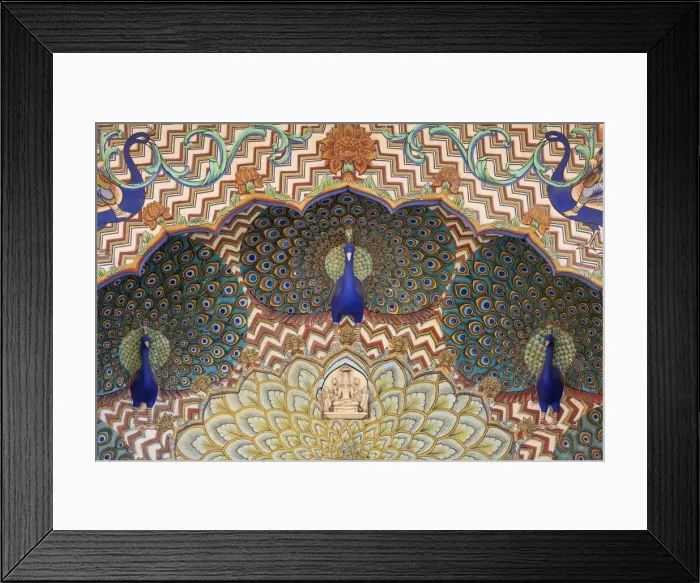 Framed Print : India, Rajasthan, Jaipur, City Palace, Peacock Gate Framed Print : India, Rajasthan, Jaipur, City Palace, Peacock Gate