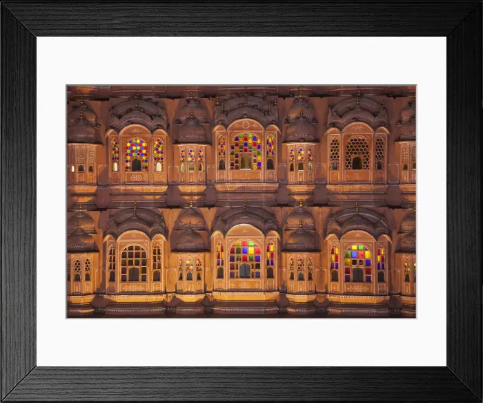 Framed Print : India, Rajasthan, Jaipur, Hawa Mahal (Palace of the Winds)