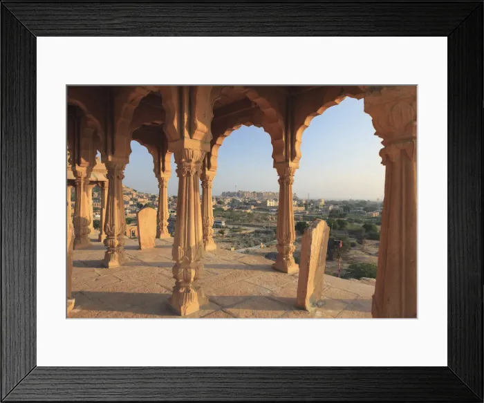 Framed Print : India, Rajasthan, Jaisalmer, Vyas Chhatari Brahmin Cemetery Framed Print : India, Rajasthan, Jaisalmer, Vyas Chhatari Brahmin Cemetery