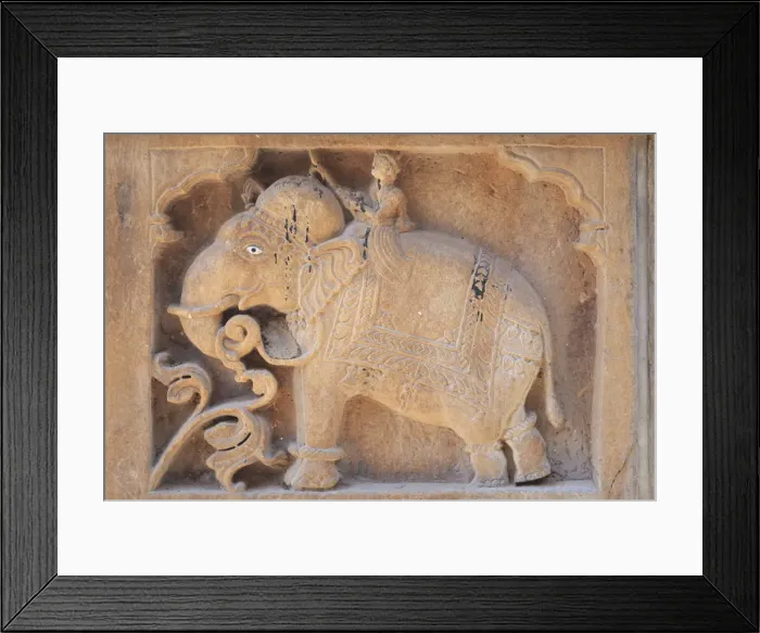 Framed Print : India, Rajasthan, Jaisalmer, Old Town, Nathmal Ki Haveli (Traditional Ornately decorated Framed Print : India, Rajasthan, Jaisalmer, Old Town, Nathmal Ki Haveli (Traditional Ornately decorated