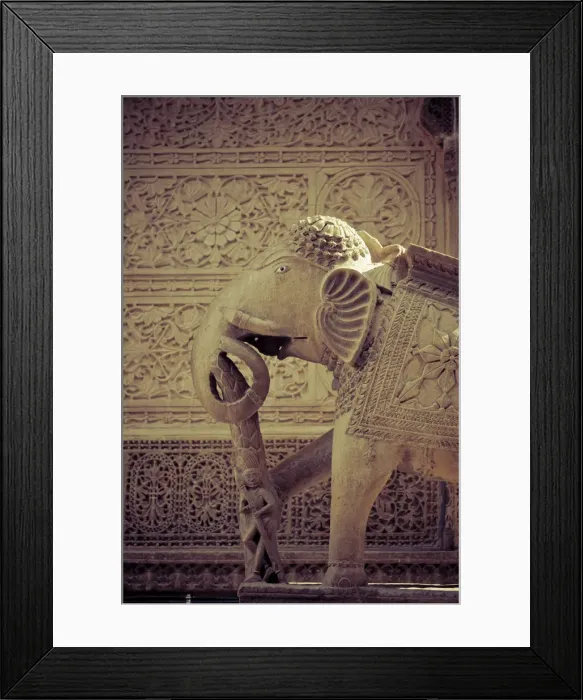 Framed Print : India, Rajasthan, Jaisalmer, Old Town, Nathmal Ki Haveli (Traditional Ornately decorated Framed Print : India, Rajasthan, Jaisalmer, Old Town, Nathmal Ki Haveli (Traditional Ornately decorated
