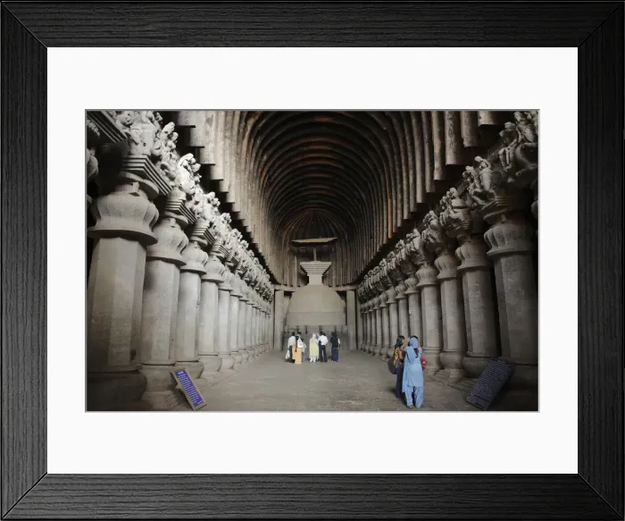 Framed Print : Chaitya (Buddhist temple), Ist cent. BC, Karli, Maharashtra, India Framed Print : Chaitya (Buddhist temple), Ist cent. BC, Karli, Maharashtra, India
