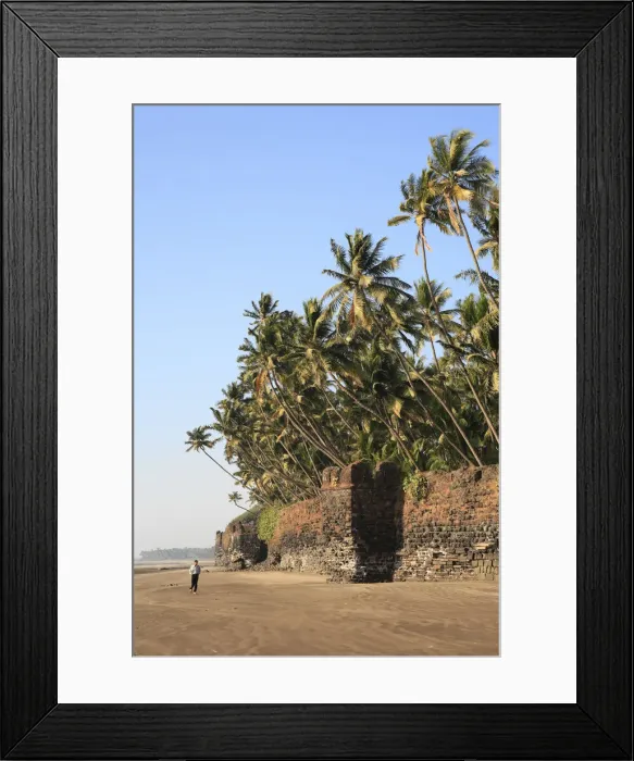 Framed Print : Portuguese fort (XVI c. ). Revdanda, Konkan coast, Maharashtra, India Framed Print : Portuguese fort (XVI c. ). Revdanda, Konkan coast, Maharashtra, India