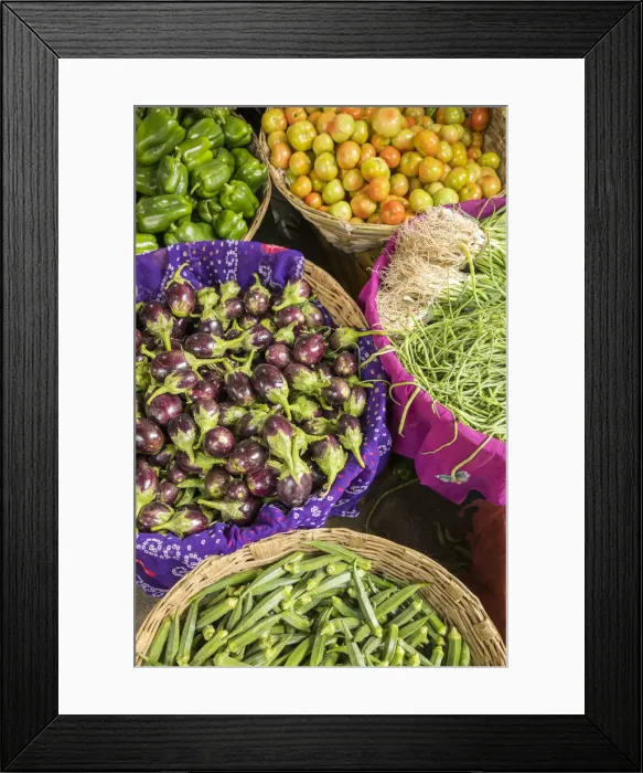Framed Print : Vegetable market, Udaipur, Rajasthan, India Framed Print : Vegetable market, Udaipur, Rajasthan, India