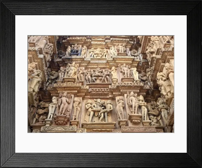Framed Print : Sculpture of Kandariya Mahadev Hindu temple, UNESCO World Heritage site, Khadjuraho Framed Print : Sculpture of Kandariya Mahadev Hindu temple, UNESCO World Heritage site, Khadjuraho