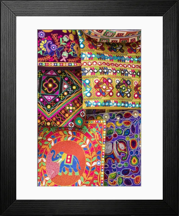 Framed Print : Colourful bags for sale, Udaipur, Rajasthan, India Framed Print : Colourful bags for sale, Udaipur, Rajasthan, India