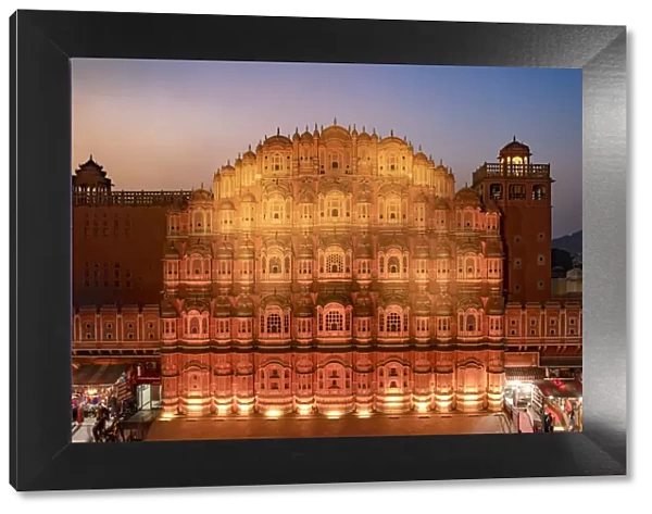 India, Rajasthan, Jaipur, Hawa Mahal (Palace of Winds)