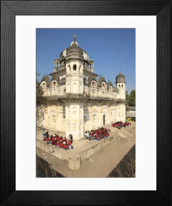 Framed Print : XVIII c. building, now school. Khadjuraho, Madhya Pradesh, India Framed Print : XVIII c. building, now school. Khadjuraho, Madhya Pradesh, India