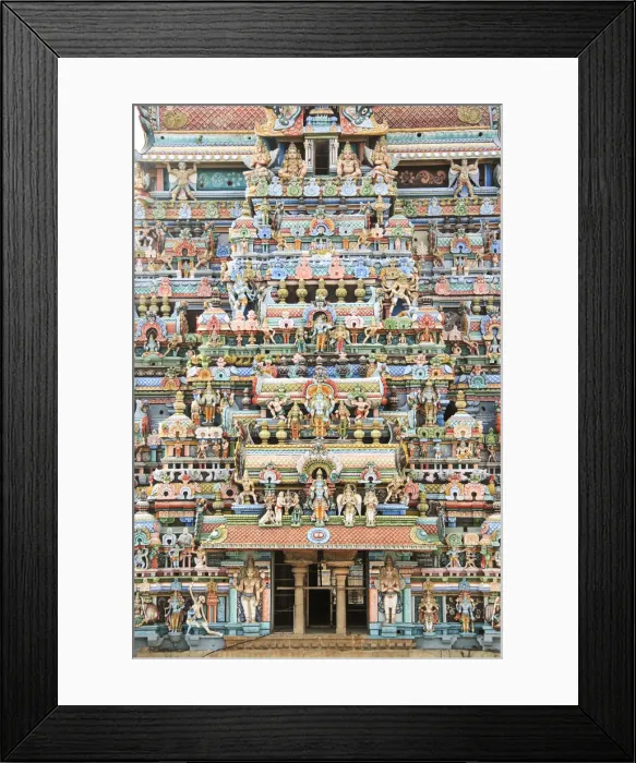 Framed Print : Srirangam Vishnu Temple, Tamil Nadu, India Framed Print : Srirangam Vishnu Temple, Tamil Nadu, India