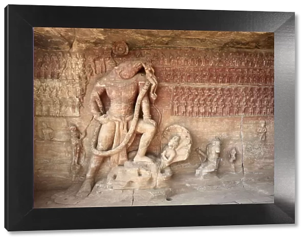 Cave 5, image of God Vishnu, Udaygiri, Madhya Pradesh, India