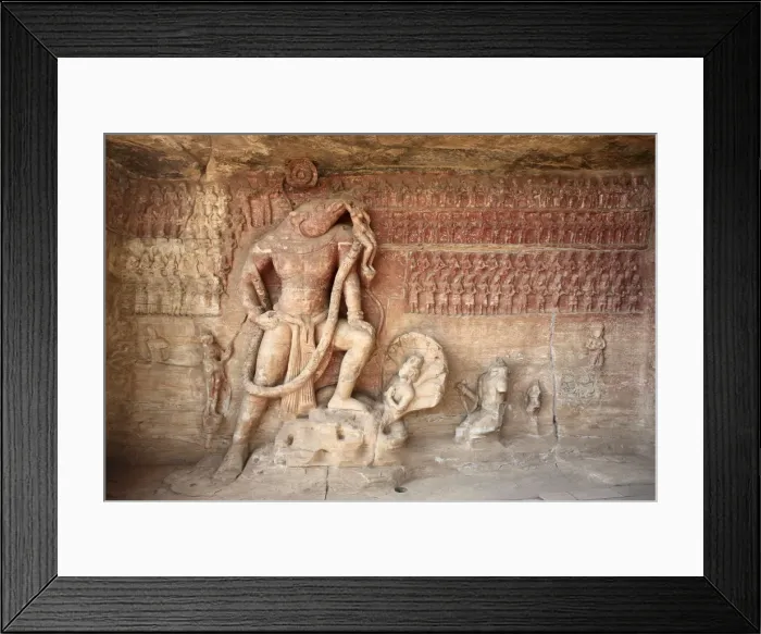Framed Print : Cave 5, image of God Vishnu, Udaygiri, Madhya Pradesh, India Framed Print : Cave 5, image of God Vishnu, Udaygiri, Madhya Pradesh, India