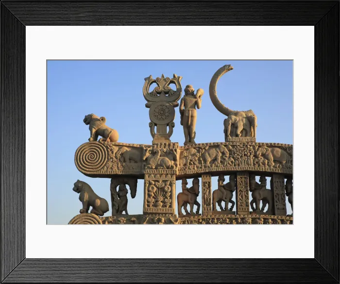 Framed Print : Torana of Big stupa, UNESCO World Heritage site, Sanchi, Madhya Pradesh, India Framed Print : Torana of Big stupa, UNESCO World Heritage site, Sanchi, Madhya Pradesh, India