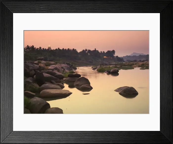 Framed Print : Landscape around Hampi town, Karnataka, India Framed Print : Landscape around Hampi town, Karnataka, India