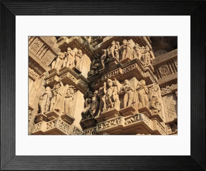 Framed Print : Sculptures, Lakshmana Hindu temple UNESCO World Heritage site, Khadjuraho, Madhya Pradesh Framed Print : Sculptures, Lakshmana Hindu temple UNESCO World Heritage site, Khadjuraho, Madhya Pradesh