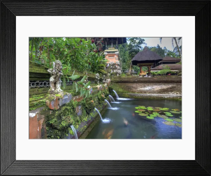 Framed Print : Indonesia, Bali, the Holy Springs at Pura Gunung Kawi Sebatu Temple Framed Print : Indonesia, Bali, the Holy Springs at Pura Gunung Kawi Sebatu Temple