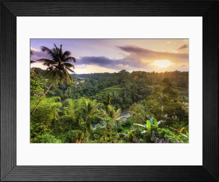 Framed Print : Indonesia, Bali, Ubud, Sayan Valley and Ayung River Framed Print : Indonesia, Bali, Ubud, Sayan Valley and Ayung River