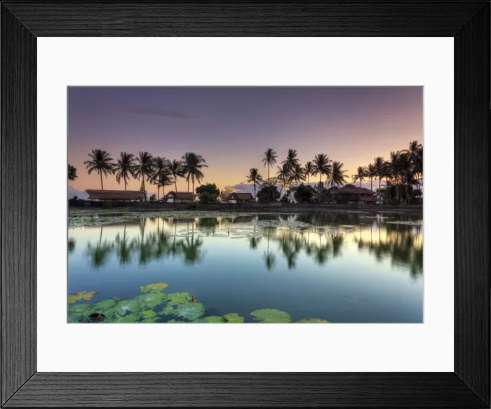 Framed Print : Indonesia, Bali, Candidasa Lagoon Framed Print : Indonesia, Bali, Candidasa Lagoon