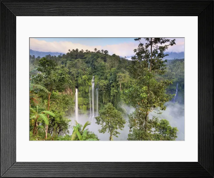 Framed Print : Indonesia, Bali, Sekumpul Waterfall Framed Print : Indonesia, Bali, Sekumpul Waterfall