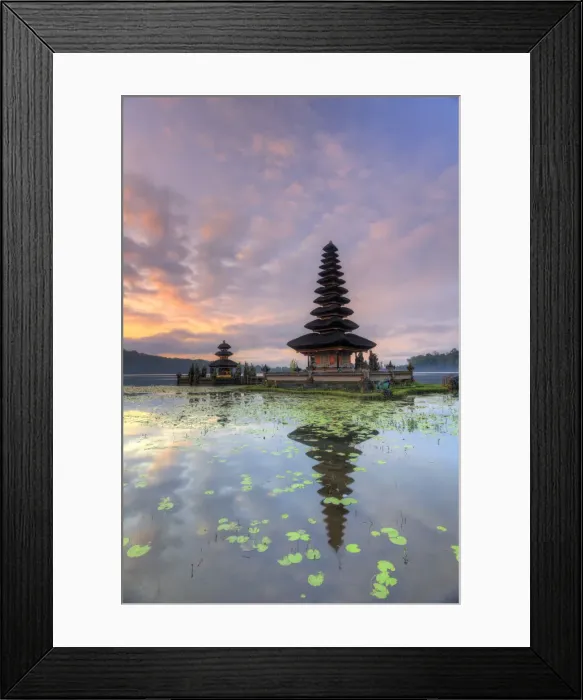 Framed Print : Indonesia, Bali, Bedugul, Pura Ulun Danau Bratan Temple on Lake Bratan Framed Print : Indonesia, Bali, Bedugul, Pura Ulun Danau Bratan Temple on Lake Bratan