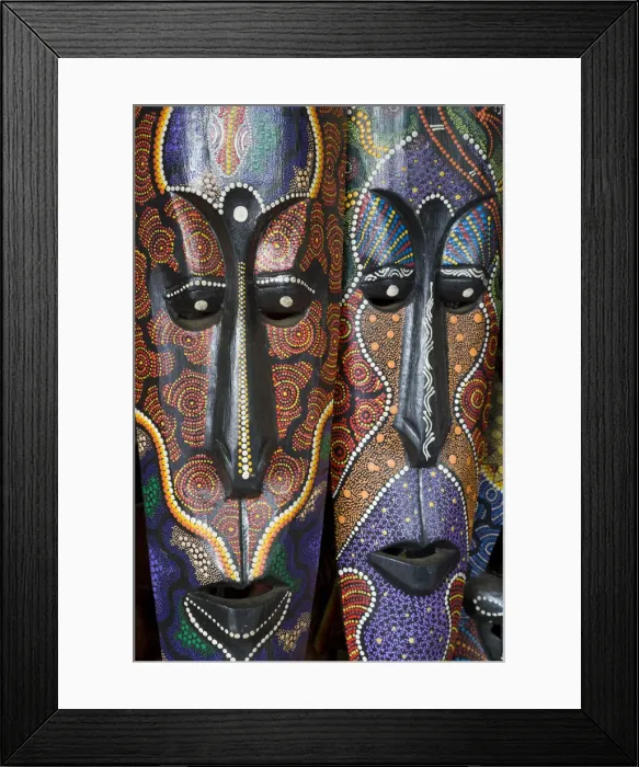 Framed Print : Indonesian masks, market, Jakarta, Indonesia Framed Print : Indonesian masks, market, Jakarta, Indonesia