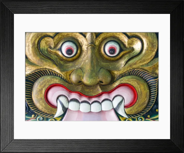Framed Print : Mask at Kraton (palace) in old city, Yogyakarta, Java, Indonesia Framed Print : Mask at Kraton (palace) in old city, Yogyakarta, Java, Indonesia