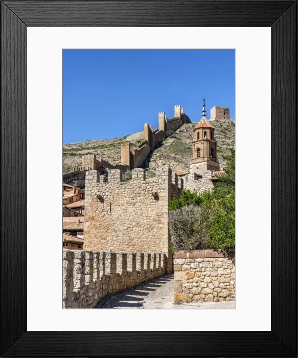 Framed Print : City walls, Albarracin, Aragon, Spain Framed Print : City walls, Albarracin, Aragon, Spain