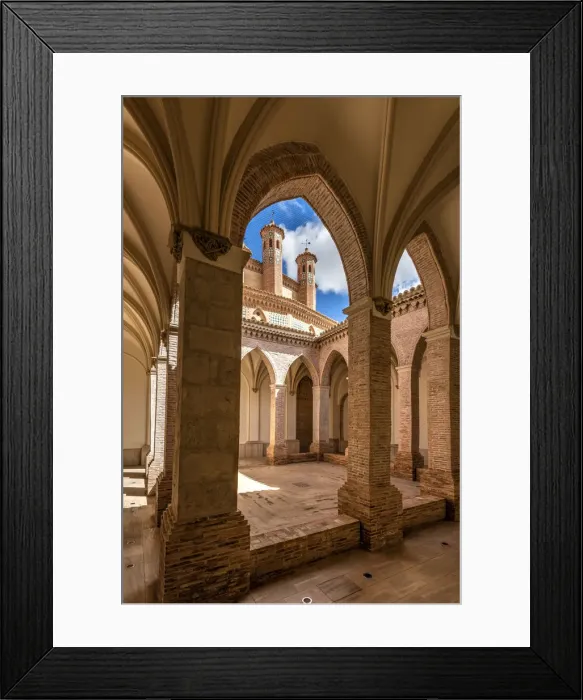 Framed Print : Cloister of Iglesia de San Pedro church, Teruel, Aragon, Spain Framed Print : Cloister of Iglesia de San Pedro church, Teruel, Aragon, Spain