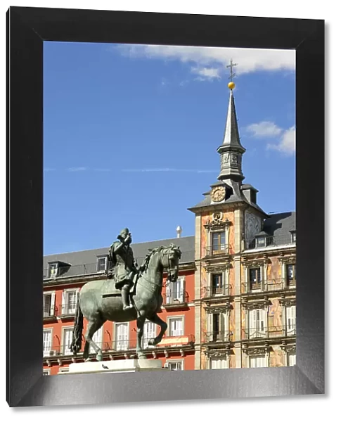 The equestrian statue of King Felipe III (Philip III of Spain), Plaza Mayor, Madrid