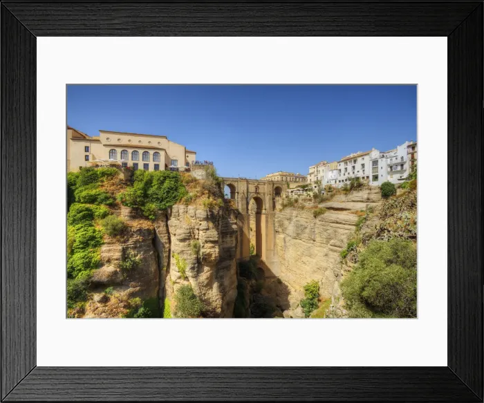 Framed Print : Puente Nuevo Bridge over the Tajo Gorge, Ronda, Andalusia, Spain