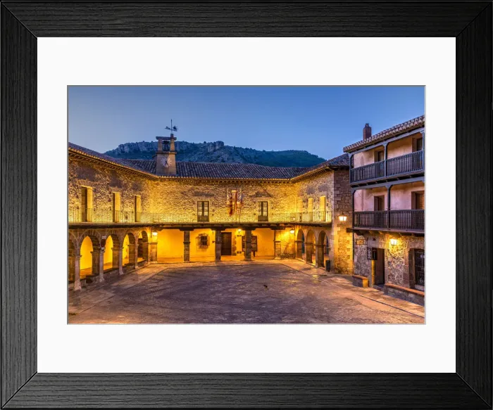 Framed Print : Plaza Mayor square, Albarracin, Aragon, Spain Framed Print : Plaza Mayor square, Albarracin, Aragon, Spain