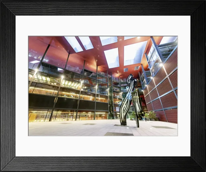 Framed Print : Extension of the Museo Nacional Centro de Arte Reina Sofia, by architect Jean Nouvel