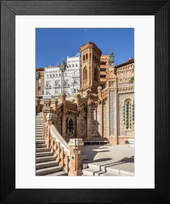 Framed Print : La Escalinata staircase, Teruel, Aragon, Spain
