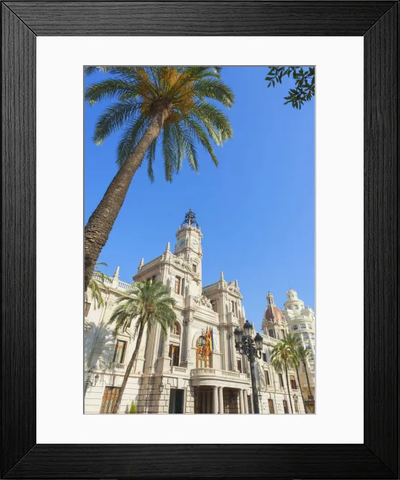 Framed Print : City hall, Valencia, Comunidad Autonoma de Valencia, Spain Framed Print : City hall, Valencia, Comunidad Autonoma de Valencia, Spain