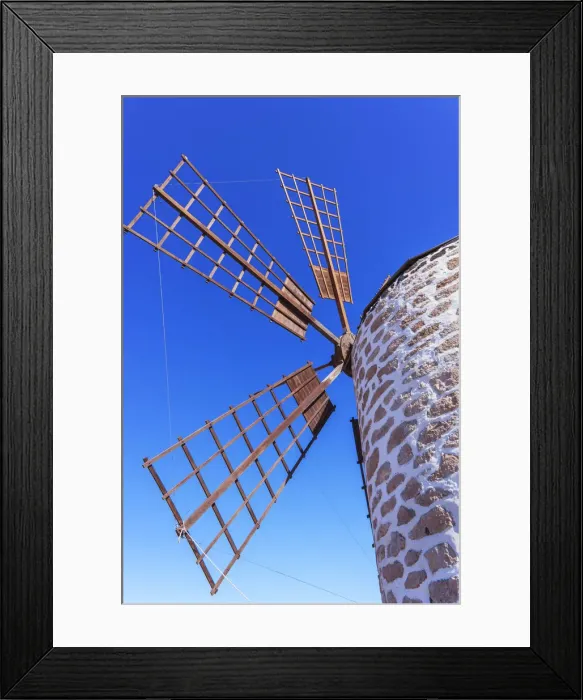 Framed Print : Traditional windmill, Fuerteventura, Canary Islands, Spain Framed Print : Traditional windmill, Fuerteventura, Canary Islands, Spain
