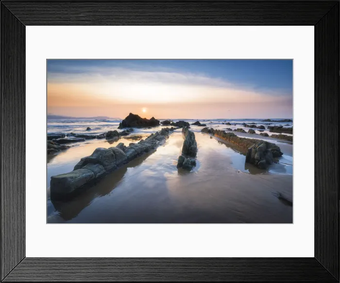 Framed Print : Spain, Basque Country, Barrika, Playa de Barrika Framed Print : Spain, Basque Country, Barrika, Playa de Barrika