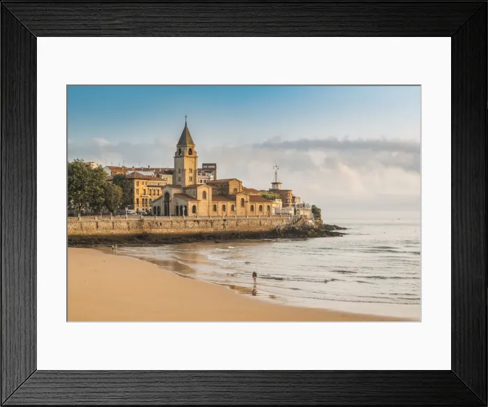 Framed Print : Spain, Asturias, Gijon. St Peters Church in Cimavilla (old town) district Framed Print : Spain, Asturias, Gijon. St Peters Church in Cimavilla (old town) district